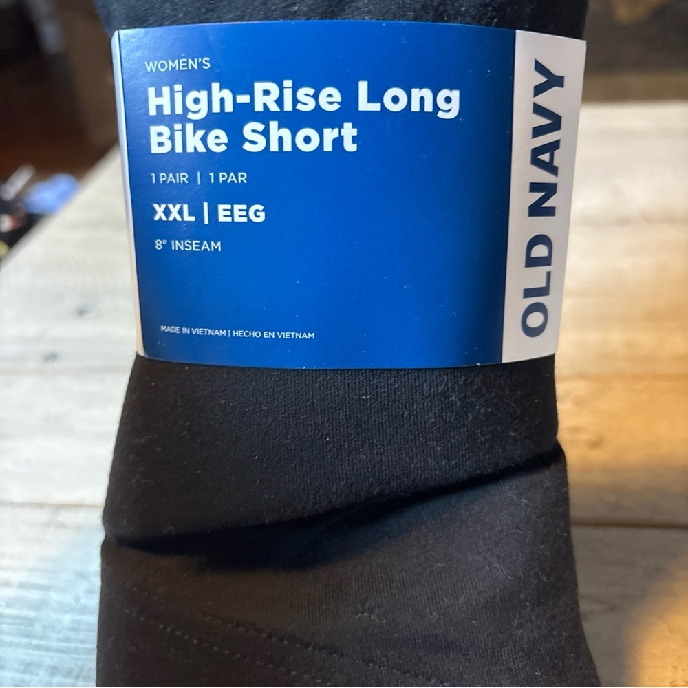 Old Navy Bike Shorts Black Size XXL High-Rise Long Women's NWT! - Picture 11 of 11